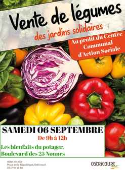 Affiche vente de légumes septembre