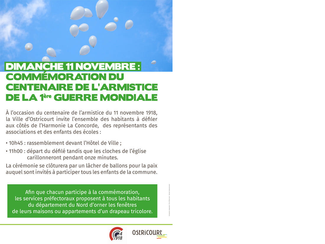 Commémoration de l'Armistice