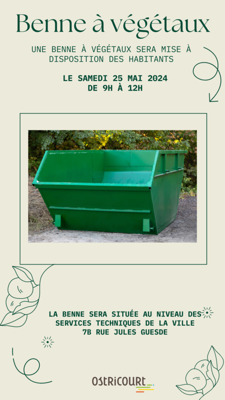 benne à végétaux